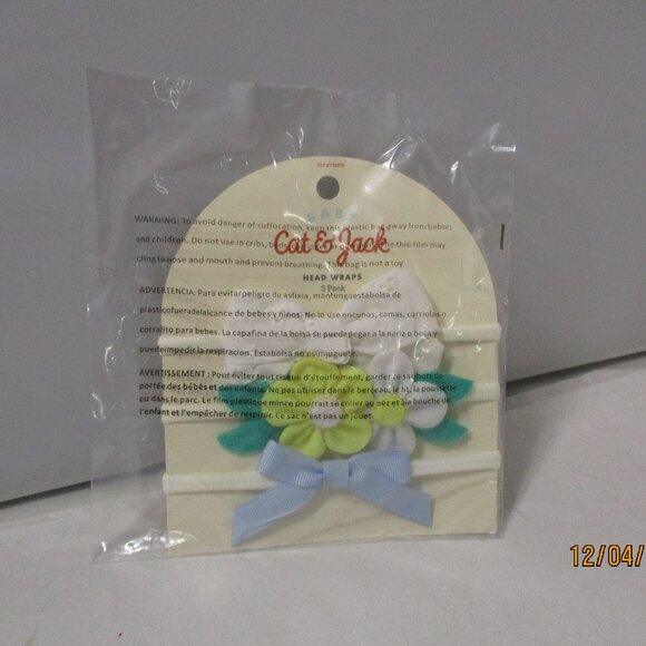 NWT New Bundle of 5 Packages Baby Child Cat & Jack Head Wraps Bands - Picture 4 of 4